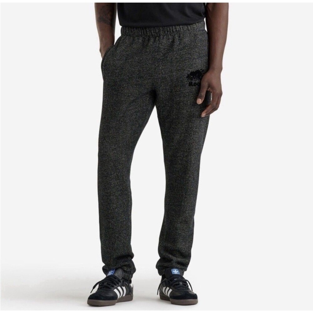 Roots Original Heathered Dark Gray Slim SweatPants Small